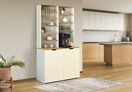 RİTMO KATLANABİLİR MASALI KAHVE KÖŞESİ, KARİNA SEDEF, 70CM (2 TABURELİ)