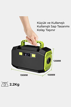 200 W Taşınabilir Güç Istasyonu Güç Kaynağı
