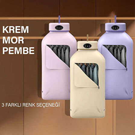 Katlanır Çamaşır Kurutma Makinesi Krem