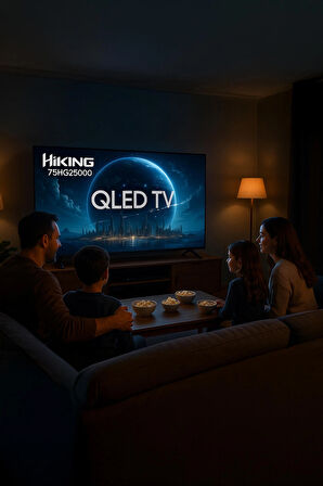 Hiking Serisi 75" 190 Ekran 4K Ultra HD Uydu Alıcılı Smart QLED Google TV