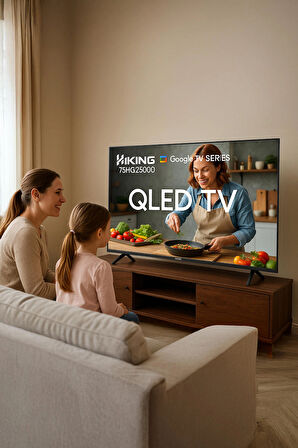 Hiking Serisi 75" 190 Ekran 4K Ultra HD Uydu Alıcılı Smart QLED Google TV
