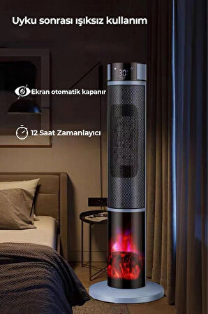 Robo Şömineli Kule Tipi Dikey Isıtıcı