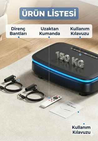 Vibrofitto PRO Titreşimli Egzersiz Aleti Ambiyans Led Işık Ultra Güçlü