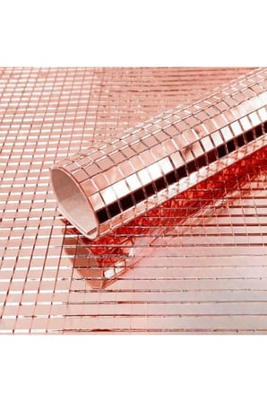 1 Adet Kendinden Yapışkanlı Aynalı Kare Bronz Sticker – Aynalı Panel Dekoratif Cam Mozaik Doku Mutfak Banyo İçin Mirror Tile Self-Adhesive