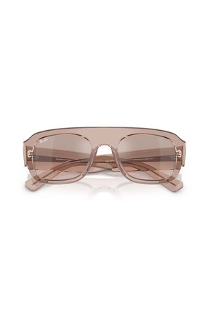 Ray-Ban RB2218 6727/8Z Güneş Gözlüğü Şeffaf Açık Kahve Çerçeve Aynalı Kahverengi Cam 55 mm