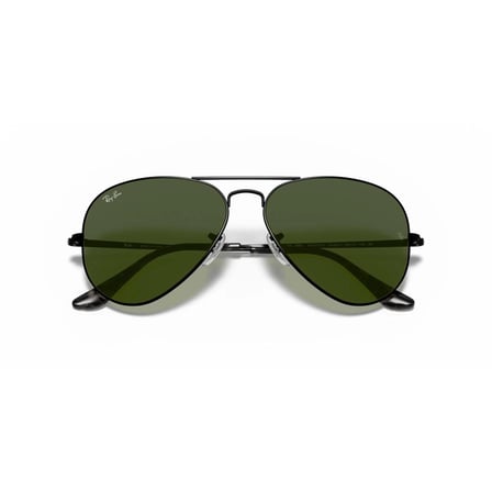 Ray-Ban RB3689 Unisex Güneş Gözlüğü Siyah Metal Çerçeve Yeşil Cam 58 mm