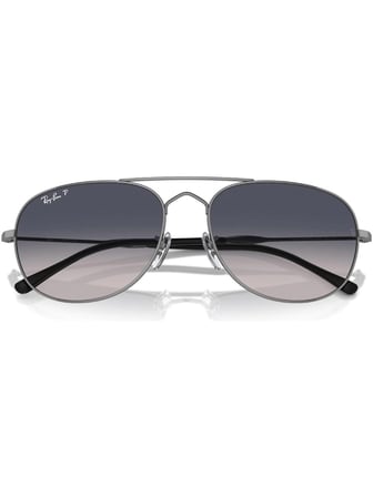 Ray-Ban RB3735 004/78 Güneş Gözlüğü Gri Metal Çerçeve Mavi Degrade Cam 60 mm