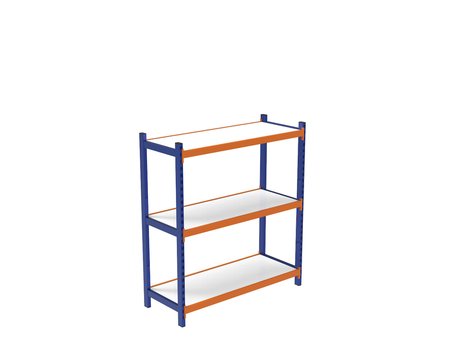 3 Katlı Ahşap Raflı İçten Oturmalı Hafif Rack - 3D Yazıcı Rafı, Depo Rafı 40x120 cm-100 cm