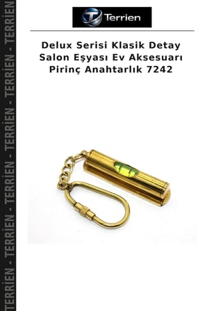 Delux Serisi Klasik Detay Salon Eşyası Ev Aksesuarı Pirinç Anahtarlık 7242