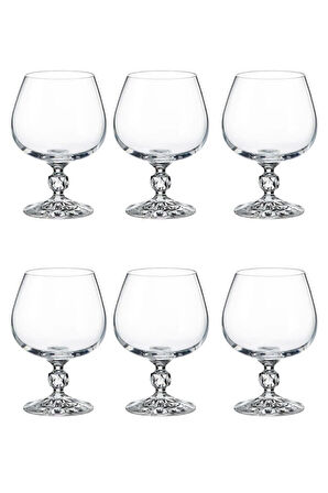 Collection Sterna Kristal 6'lı 250cc Kahve Yanı Su Bardağı/Konyak Kadehi Seti