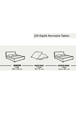 Antrasit Saten Çift Kişilik Nevresim Takımı