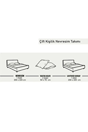 Bej Çift Kişilik Nevresim Takımı