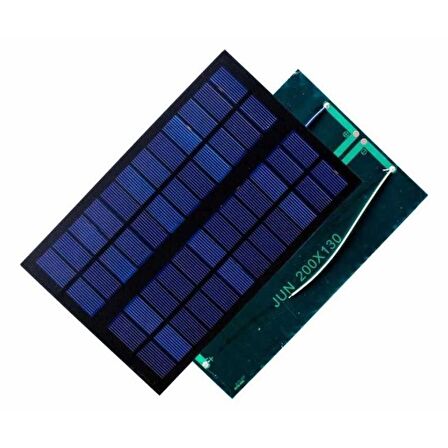 12V 100mA Güneş Paneli - Solar Panel 130x200mm