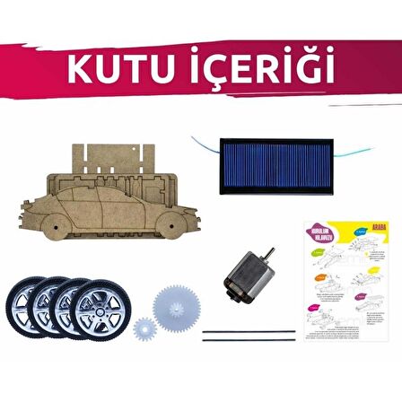 Güneş Enerjili Araba Solar Eğitim Seti