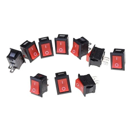 KCD1 On Off Anahtar 2Pin Switch - 10 Adet