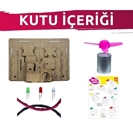 Rüzgar Enerjili Ev Yapımı Pervaneli Eğitim Seti