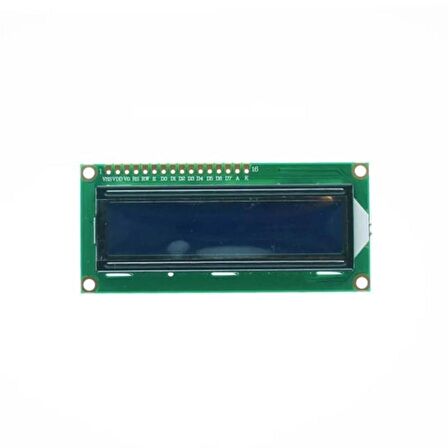 2x16 LCD Ekran - I2C Lehimli Mavi Display