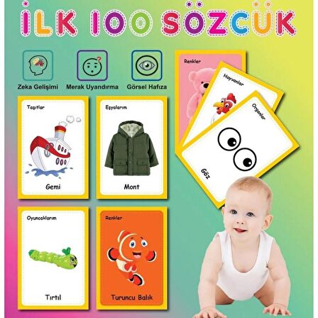 Eğitici İlk 100 Sözcük - Zeka Gelişim Kartları