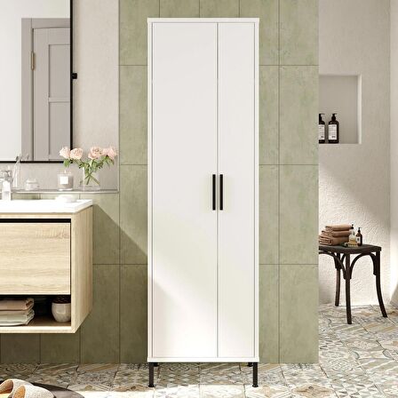 Robin Home Carmen Çok Amaçlı Dolap Vileda Banyo Dolabı Beyaz