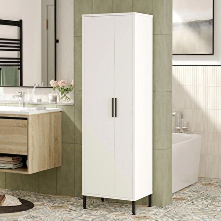 Robin Home Carmen Çok Amaçlı Dolap Vileda Banyo Dolabı Beyaz
