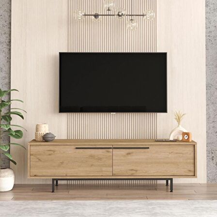 Robin Home Lidya Tv Ünitesi Sehpası Metal Ayaklı 160cm Sepet