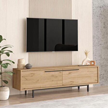 Robin Home Lidya Tv Ünitesi Sehpası Metal Ayaklı 160cm Sepet