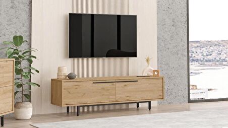 Robin Home Lidya Tv Ünitesi Sehpası Metal Ayaklı 160cm Sepet