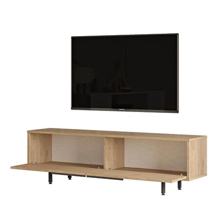 Robin Home Lidya Tv Ünitesi Orta Sehpa Konsol 3'Lü Set Sepet-Uv Baskı Jüt 