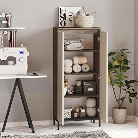 Robin Home Gloria Çok Amaçlı Dolap Banyo Dolabı Mutfak Dolabı,Ofis ve Kiler Dolabı GL2