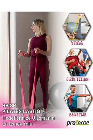 Pilates Lastiği Sert Rb Sp - Pembe Renk