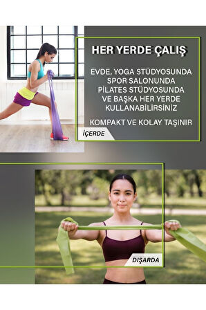 Pilates Lastiği Sert Rb Sp - Pembe Renk