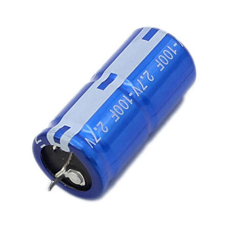 100F 2.7V Süpercap 22x45mm DIP  Süper Kapasitör Enerji Depolama Güneş Rüzgar Akü Batarya Güç Kaynağ