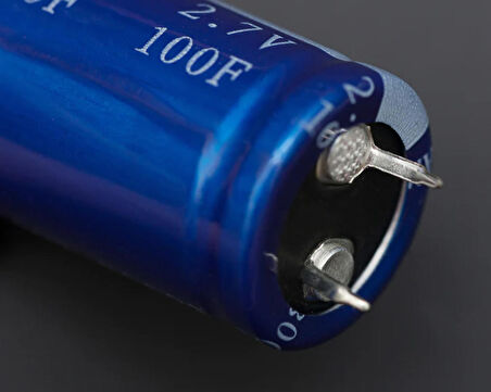 100F 2.7V Süpercap 22x45mm DIP  Süper Kapasitör Enerji Depolama Güneş Rüzgar Akü Batarya Güç Kaynağ