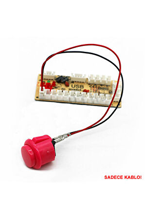 5 Adet 30cm Buton Kablosu 2.8mm Terminal to 2.54mm Jst Soket Arcade PC Joystick Oyun Switch Bağlant