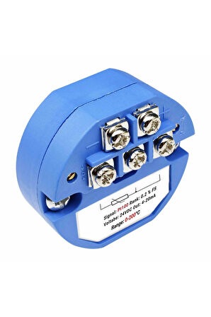 PT100 Sıcaklık Sensör Sinyali İçin 4-20mA Çevirici Transmitter Modül 0C / 200C DC 24V Rtd Termometr