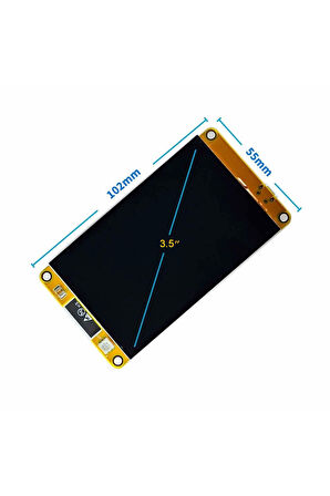 ESP32-48S035 3.5 inch Kapasitif Dokunmatik Tft Lcd Modül 320x480 Pixel Rgb Led Ldr Usb Uart IO Sens