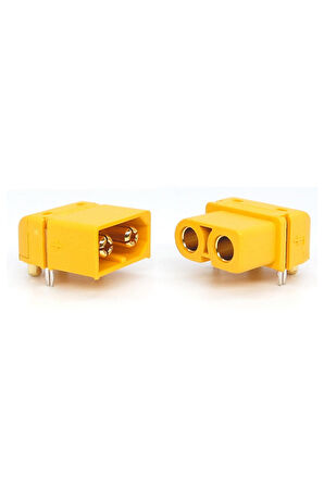 XT60PW Erkek Dişi Konnektör Soket Çift Pcb Tip Lehimlenebilir Lityum LiPo Pil Akü Bağlantı Konnektö