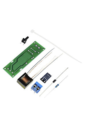 HV-1 Yüksek Voltaj Ateşleyici Kit Elektriksel Plazma Ark Üretici Yakıcı Kağıt Ateş Alev Güç Kaynağı