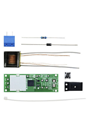 HV-1 Yüksek Voltaj Ateşleyici Kit Elektriksel Plazma Ark Üretici Yakıcı Kağıt Ateş Alev Güç Kaynağı