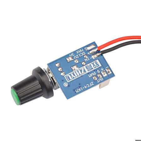 DC 12V PWM Fan Hız Kontrol Devresi Zfc4-1km Ayar Potlu Anahtarlı Pc Cpu Soğutucu 4 Telli Fan 