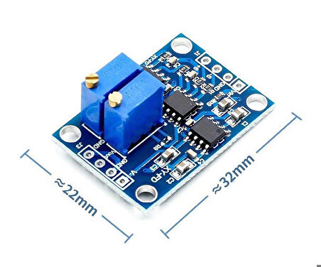 Ad620 Micro Voltaj Sinyal Kuvvetlenirici Modül DC 12V Mikro Küçük Gerilim Ölçme Kartı Enst.Yükselti