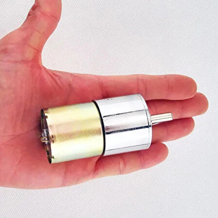 ZGA37RG 12V 37mm 100Rpm Redüktörlü DC Motor Metal Dişli Yüksek Tork Kuvvet Robot Oyuncak RC Araba