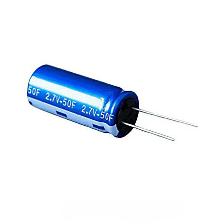 50F 2.7V Süpercap 10x25mm DIP Süper Kapasitör Enerji Depolama Güneş Rüzgar Akü Batarya Güç Kaynağı
