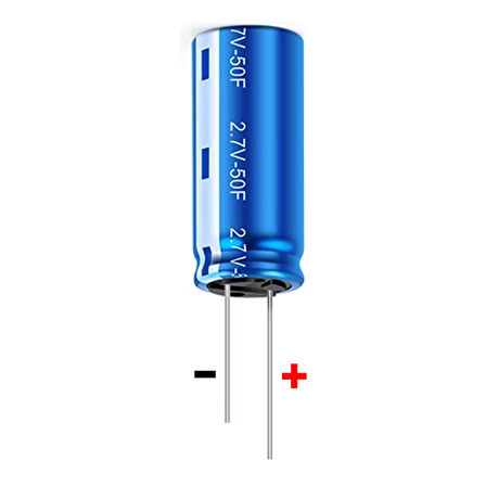 50F 2.7V Süpercap 10x25mm DIP Süper Kapasitör Enerji Depolama Güneş Rüzgar Akü Batarya Güç Kaynağı
