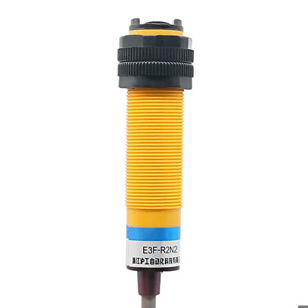 E3F-R2N2 Reflektörlü Ir Kızılötesi Mesafe Sensör NPN NC İnfrared Optik 2 Metre Engel Cisim Algılayı