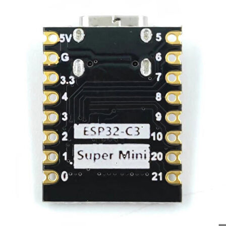 ESP32 C3 Super Mini Geliştirme Kartı Wifi Bluetooth Type-C Usb 160Mhz 4MB Flash 400kb PSRam MicroPyt
