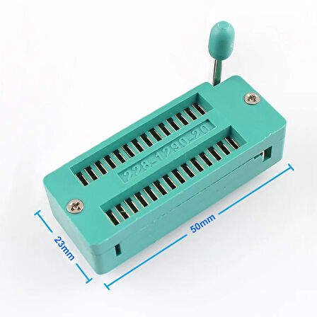 28 Pin Zif Soket Mandallı Kolay Entegre Montaj Aparatı Geliştirme Kartı Altın Kaplama 2.54mm DIP ZIF