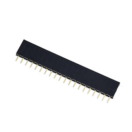 20 Pin Tek Sıra Dişi Header 180 Derece 1x20 Pin 2.54mm Soket Konnektör Breadboard Pcb Devre Bağlantı