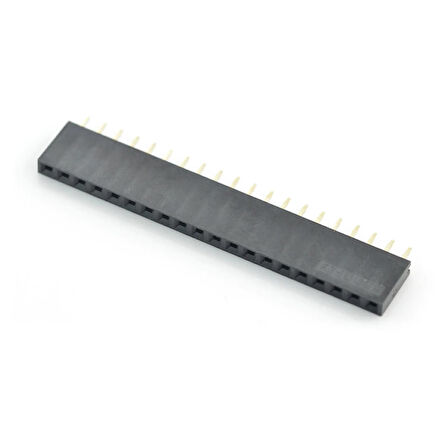 20 Pin Tek Sıra Dişi Header 180 Derece 1x20 Pin 2.54mm Soket Konnektör Breadboard Pcb Devre Bağlantı