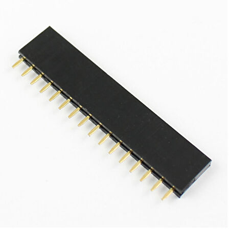 16 Pin Tek Sıra Dişi Header 180 Derece 1x16 Pin 2.54mm Soket Konnektör Breadboard Pcb Devre Bağlantı